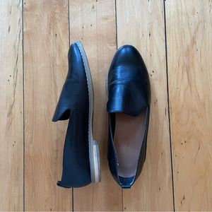 Indigo rd black leather loafers
